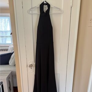 Jenny yoo Black Backless Halter Gown